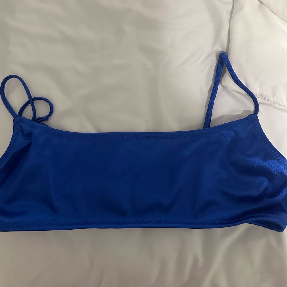 Blue triangl swimsuit